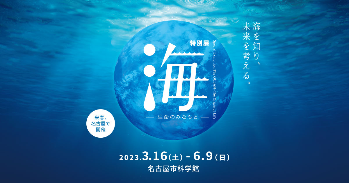 特別展「海　―生命のみなもと―」Special Exhibition The OCEAN -The Origin of Life